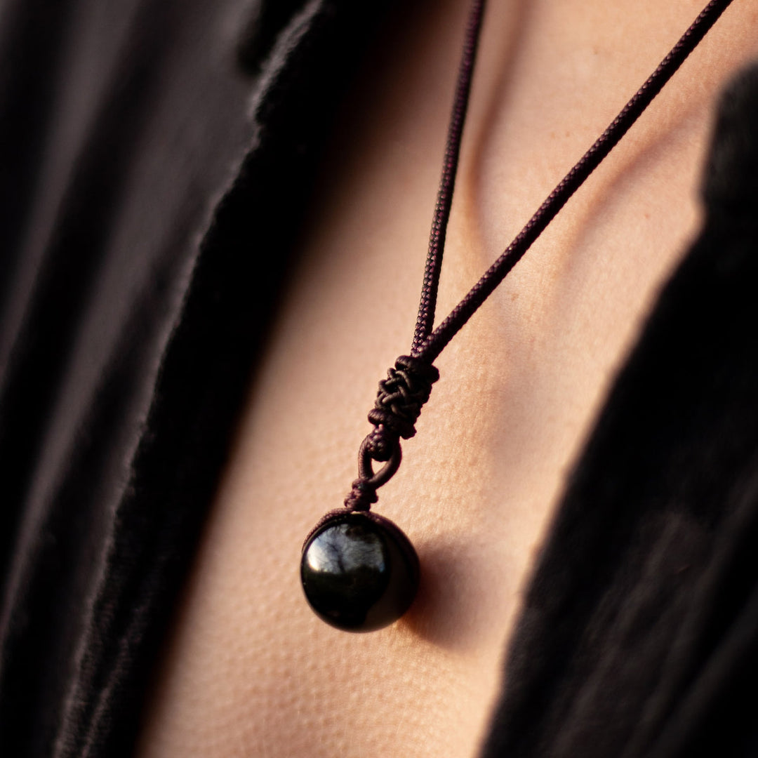 Collana di ossidiana