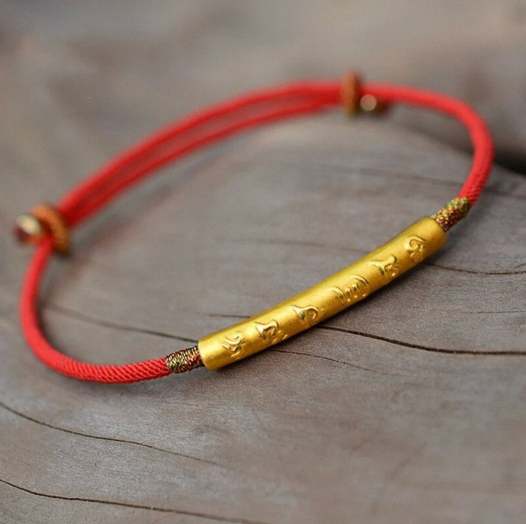Braccialetto con mantra tibetano