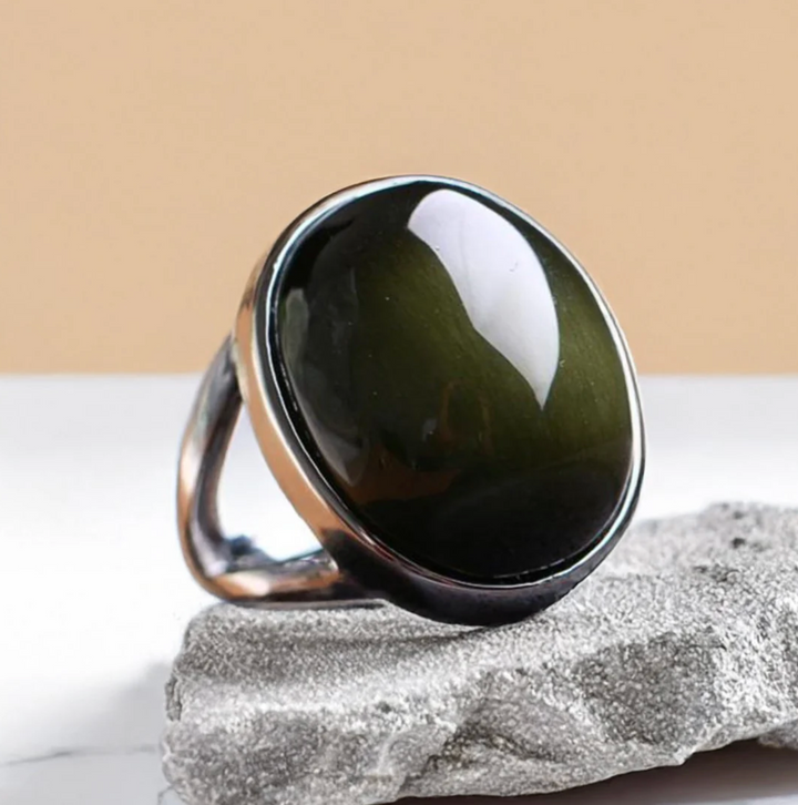 Essenza di ossidiana - Anello