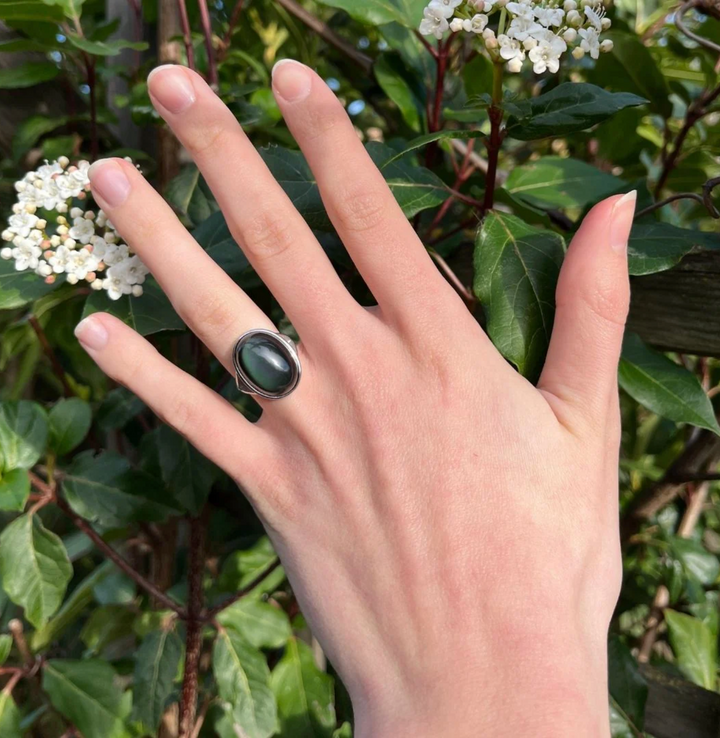 Essenza di ossidiana - Anello