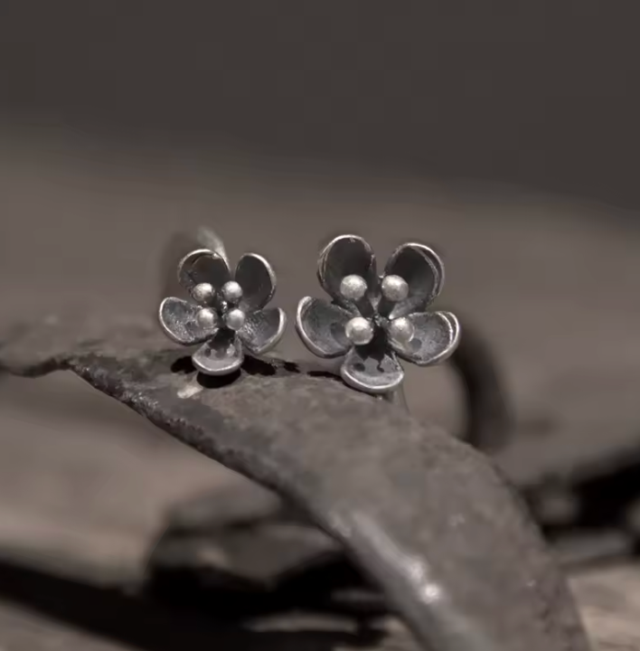 Anello Duo Flower Argento