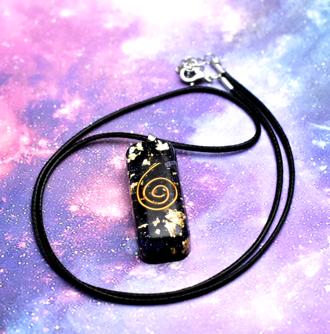 Collana di tormalina orgonica