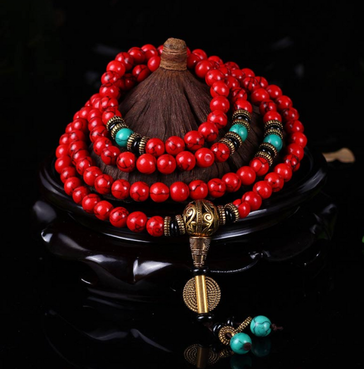 Collana di turchese tibetano