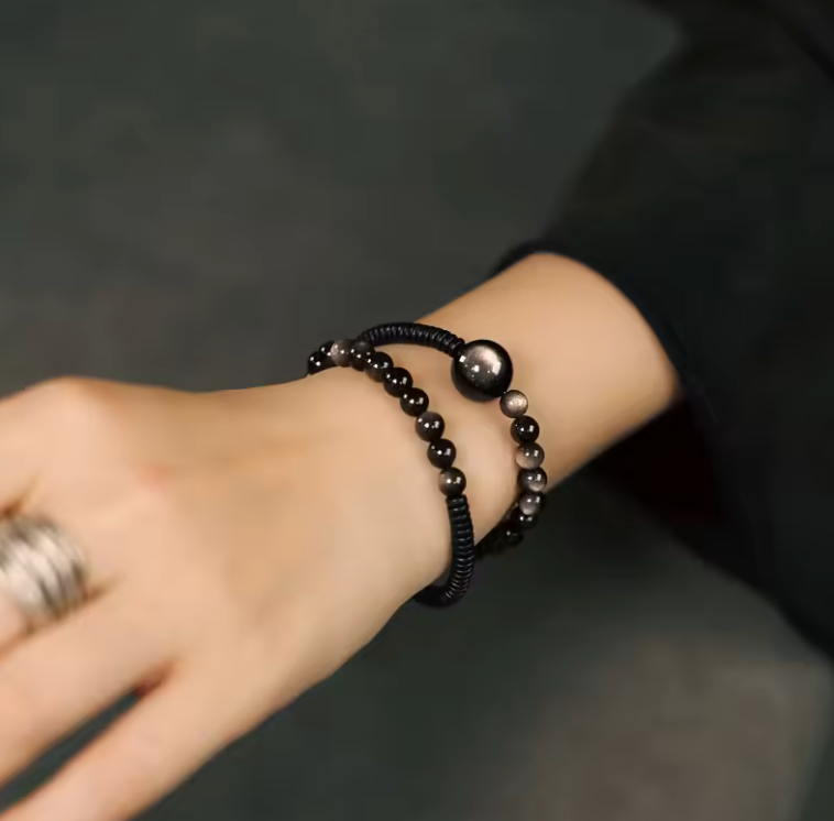Braccialetto Celestial Obsidian Grande