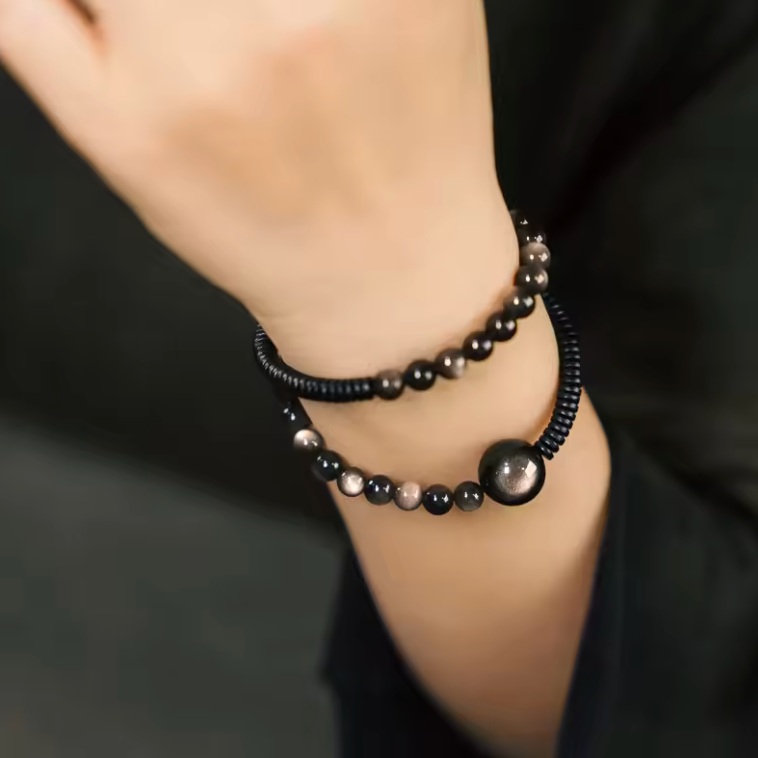 Braccialetto Celestial Obsidian Grande