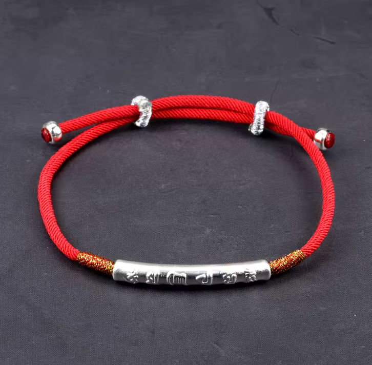 Braccialetto con mantra tibetano