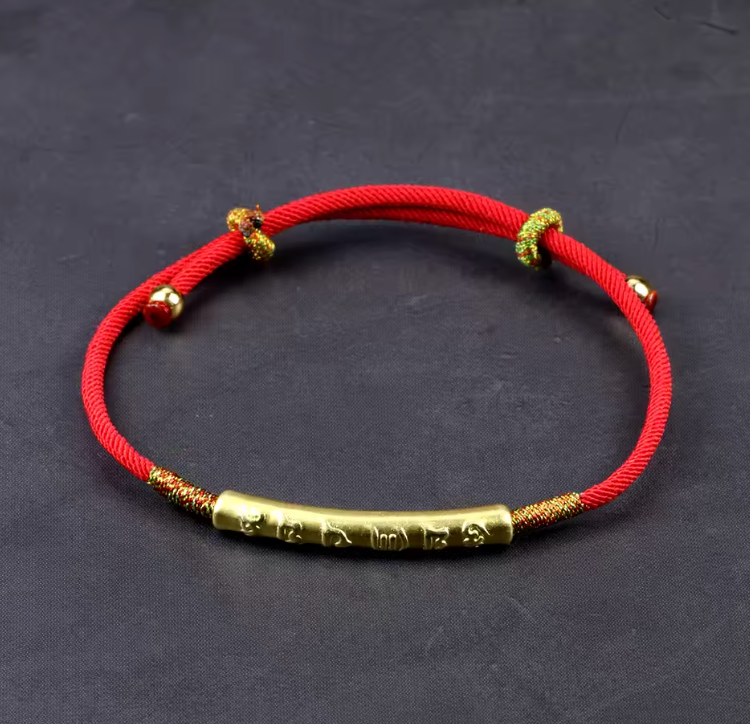 Braccialetto con mantra tibetano