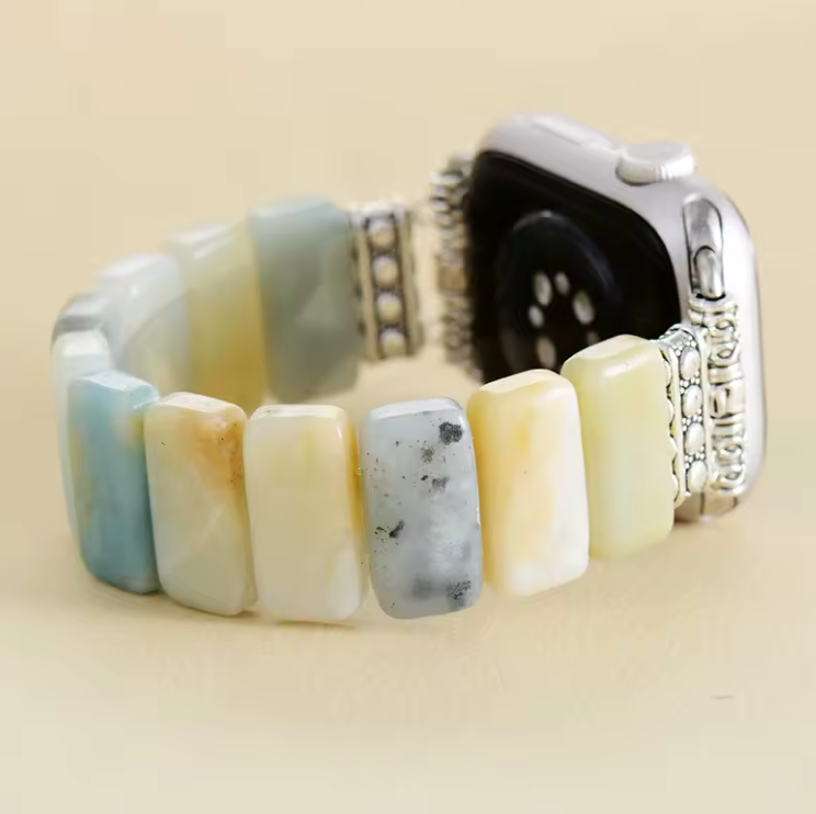 Braccialetto per Apple Watch in Amazonite naturale