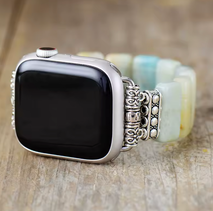 Braccialetto per Apple Watch in Amazonite naturale