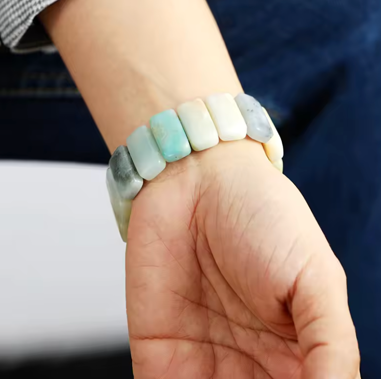 Braccialetto per Apple Watch in Amazonite naturale