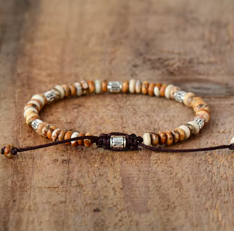 Braccialetto Beige Tibetan Energy