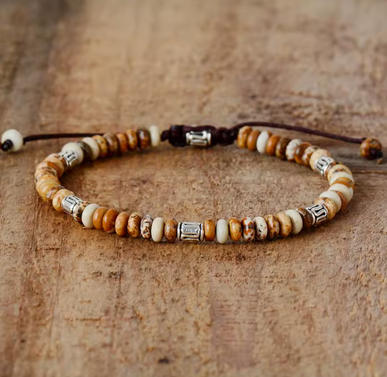 Braccialetto Beige Tibetan Energy