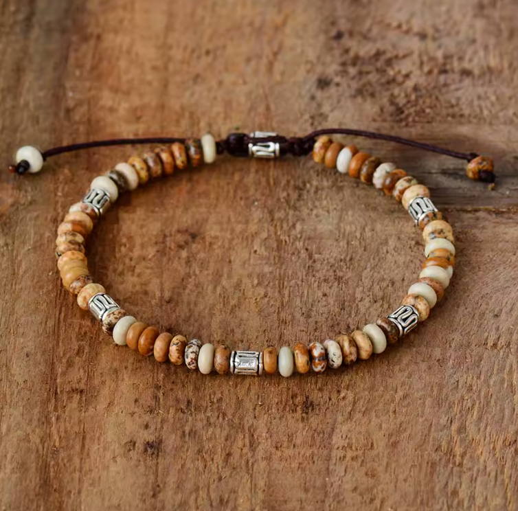 Braccialetto Beige Tibetan Energy