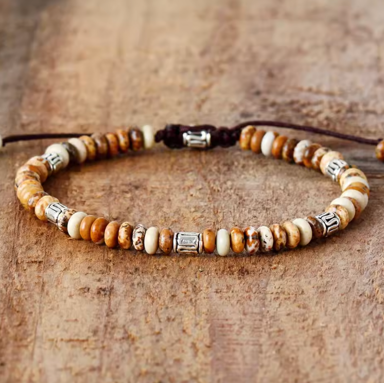Braccialetto Beige Tibetan Energy