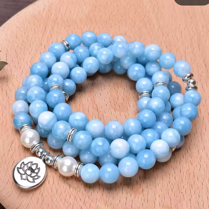 Pearl Chalcedon - Mala Kette