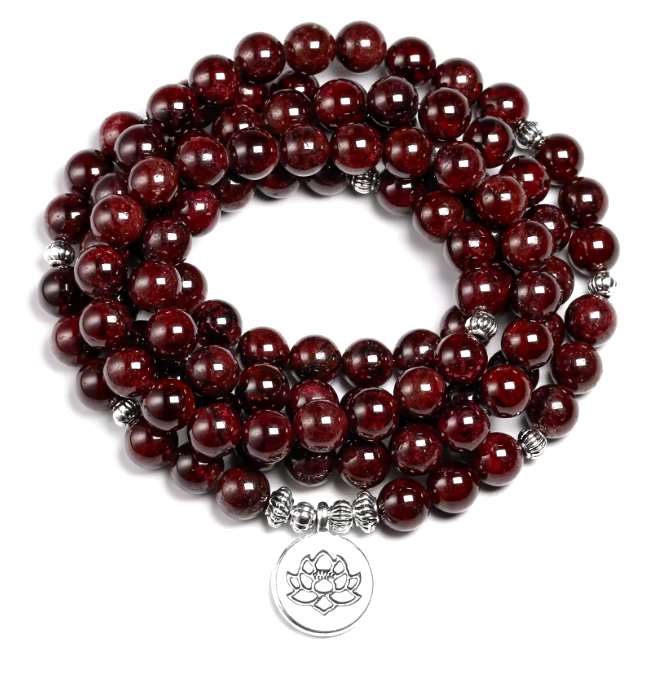 Granat Mala Kette - LAMIVA - rot