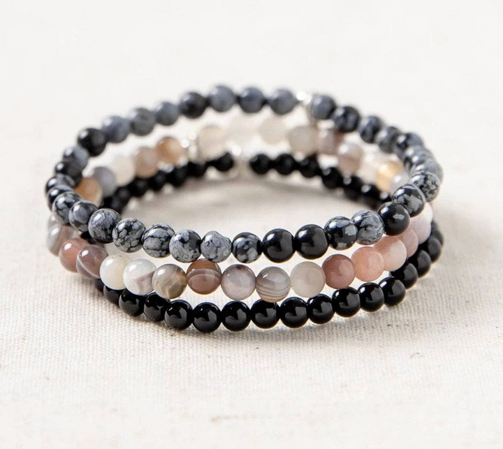 Set di braccialetti "Coraggio e Consapevolezza"