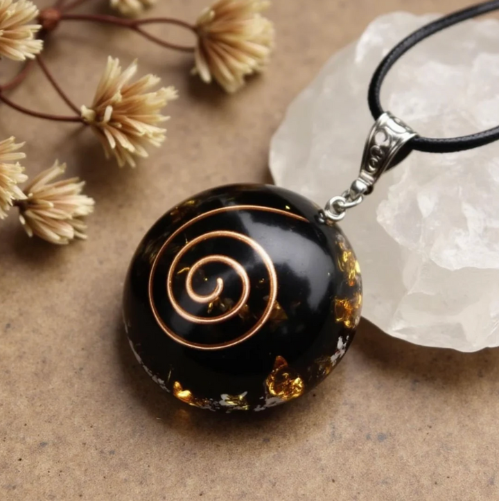 Obsidian Schutz Orgon - Kette