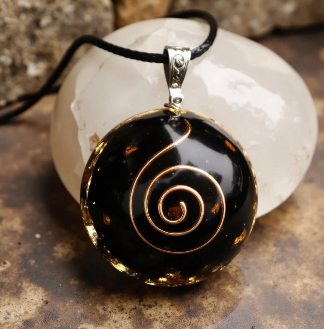 Obsidian Schutz Orgon 2# - Kette