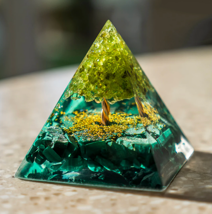 Orgonit Pyramide Malachit 2# - LAMIVA
