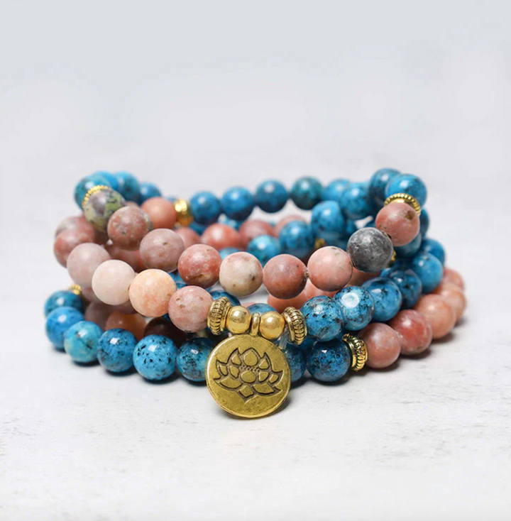 Rhodonit Apatit - Mala Kette