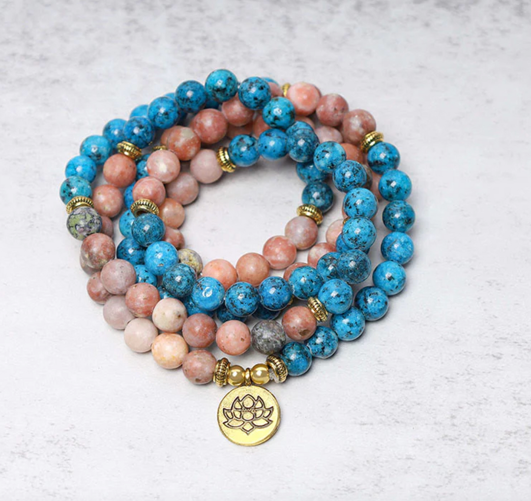 Rhodonit Apatit - Mala Kette