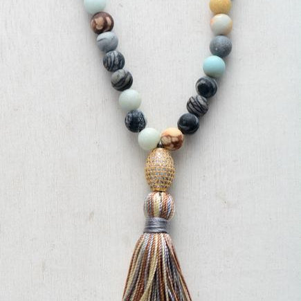 Amazonit Iconic - Halskette - LAMIVA.de - Yoga Schmuck - Spiritualität
