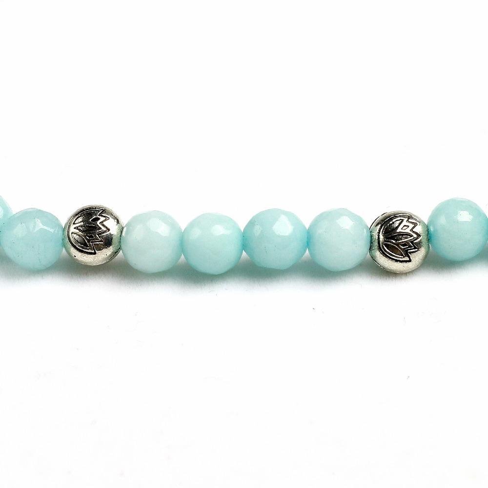 Glowing Chalcedon - Mala Kette - LAMIVA.de - Yoga Schmuck - Spiritualität
