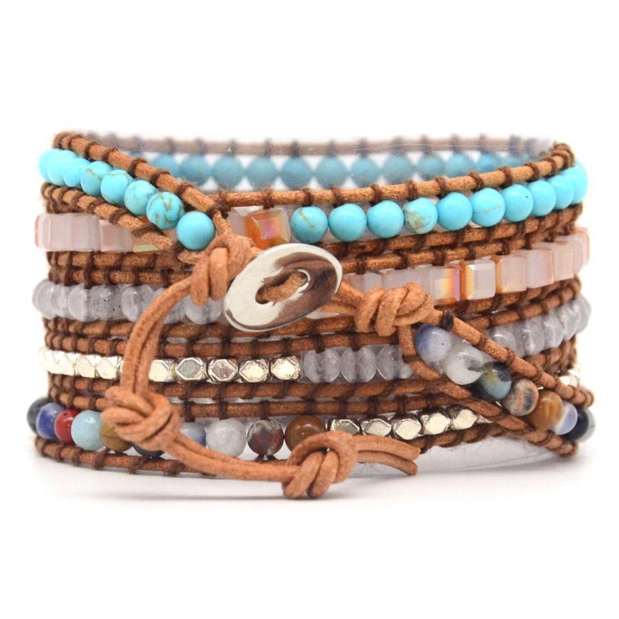 Earth Jaspis- Wickelarmband - LAMIVA.de - Yoga Schmuck - Spiritualität