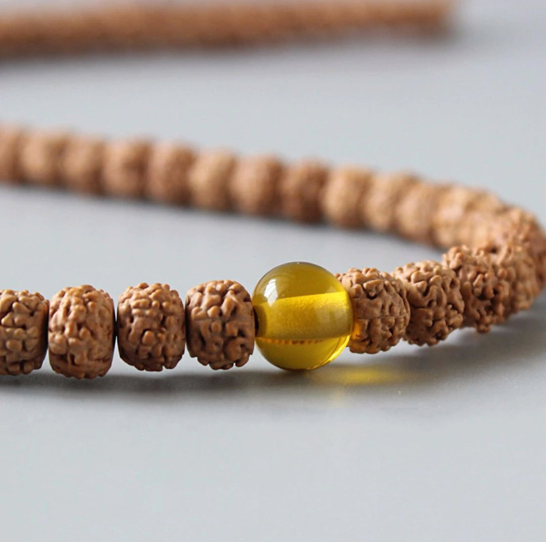 Basic Rudraksha 108 Mala - Kette - LAMIVA.de - Yoga Schmuck - Spiritualität