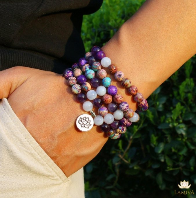 Lilia Jaspis - Mala Kette - LAMIVA.de - Yoga Schmuck - Spiritualität