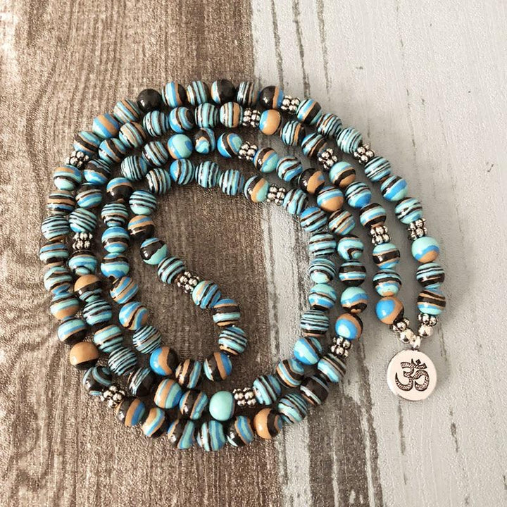 Malachit Perlen - Kette - LAMIVA.de - Yoga Schmuck - Spiritualität