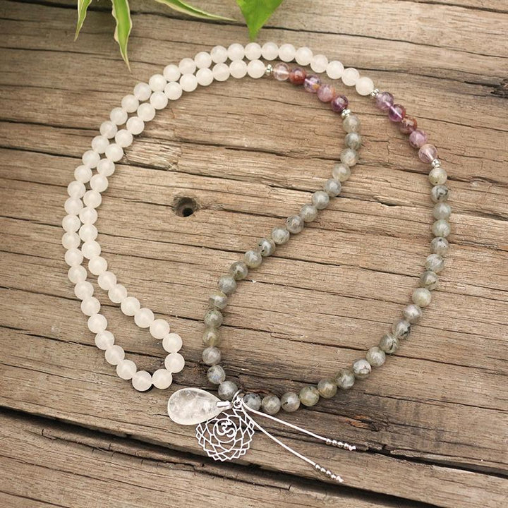 White Labradorit - Kette - LAMIVA.de
