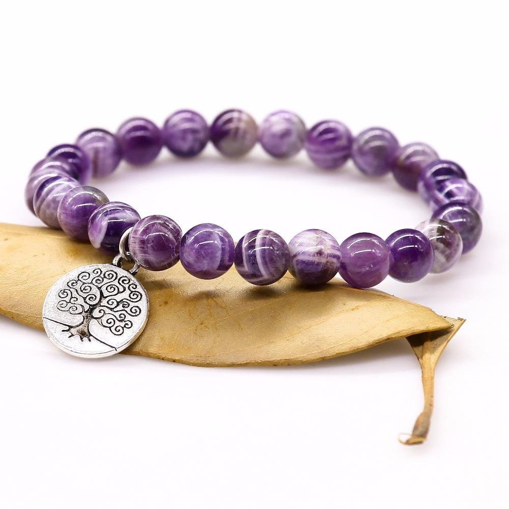 Baum des Lebens Amethyst - Armband - LAMIVA.de - Yoga Schmuck - Spiritualität