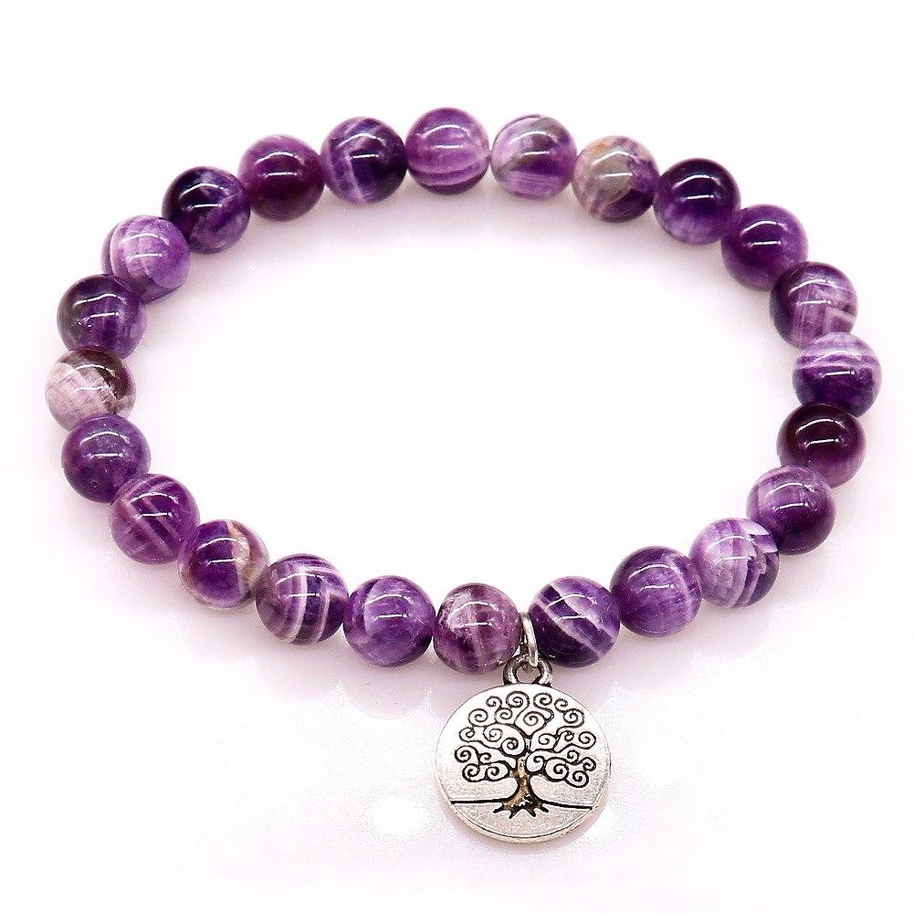 Baum des Lebens Amethyst - Armband - LAMIVA.de - Yoga Schmuck - Spiritualität