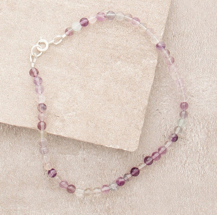 Fluorit Joy - Fusskette - LAMIVA.de - Yoga Schmuck - Spiritualität