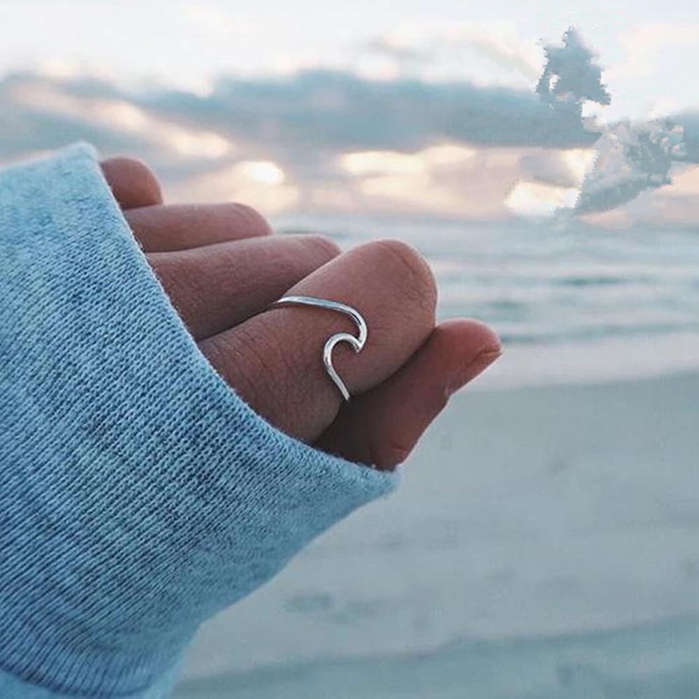 "Happy Wave" - Silber Ring - LAMIVA.de - Yoga Schmuck - Spiritualität