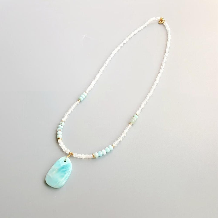 Larimar Mondstein - Halskette - LAMIVA.de