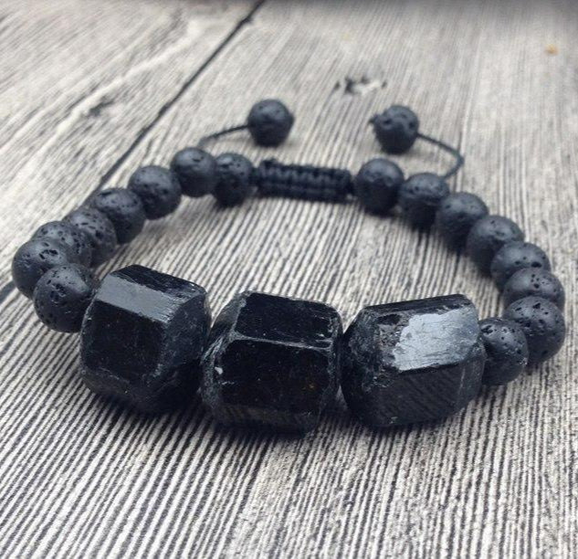 Lava Schutz Turmalin - Armband - LAMIVA.de - Yoga Schmuck - Spiritualität
