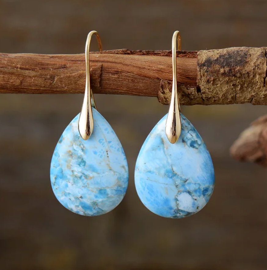 Light Apatit Drop - Ohrringe - LAMIVA.de - Yoga Schmuck - Spiritualität