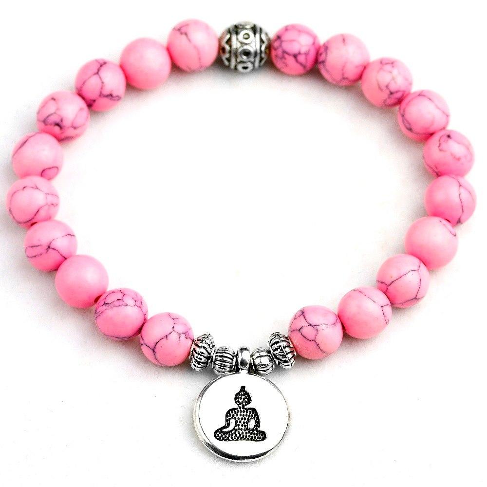 Pink Flowery - Armband - LAMIVA.de - Yoga Schmuck - Spiritualität