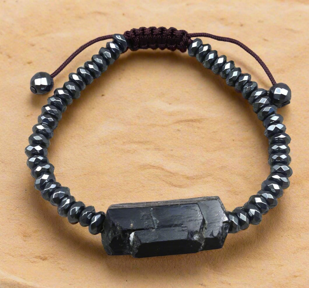 Schwarzes Schutz Turmalin - Armband - LAMIVA.de - Yoga Schmuck - Spiritualität