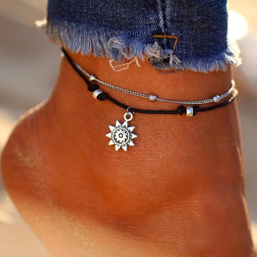 "Sunshine" - Fusskette - LAMIVA.de - Yoga Schmuck - Spiritualität