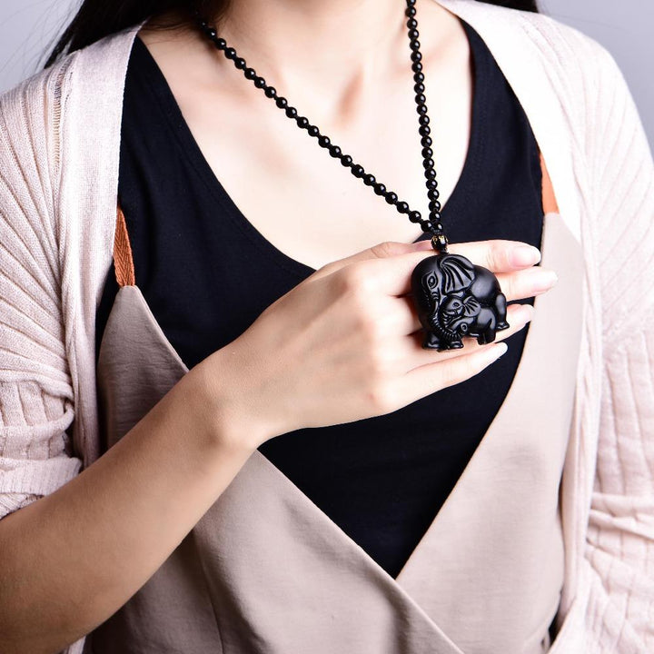 Unisex Babyelefant - Amulet - LAMIVA.de - Yoga Schmuck - Spiritualität
