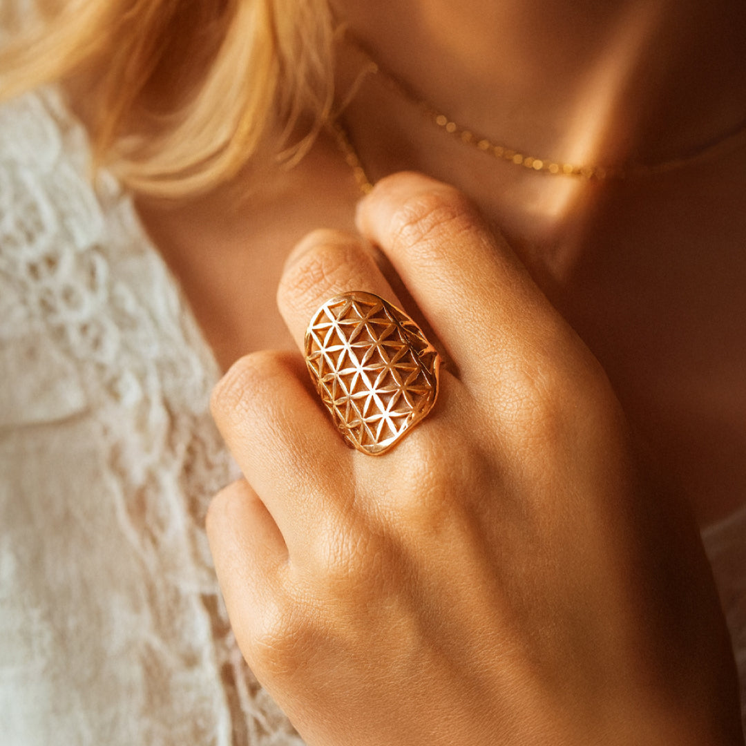 Blume des Lebens - Ring