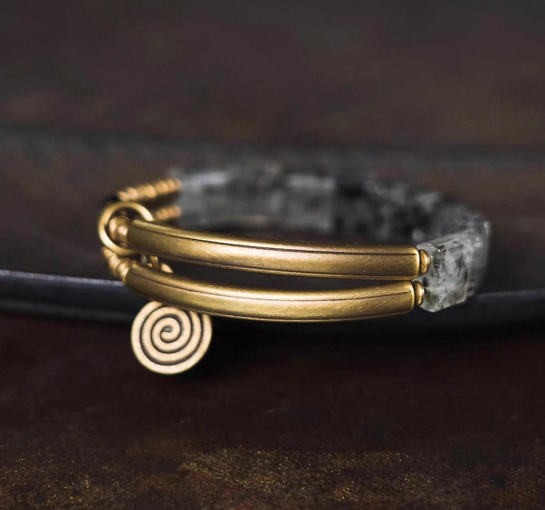 Rauchquarz Kupfer - Armband