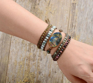 Lovely Labradorit - Wickelarmband