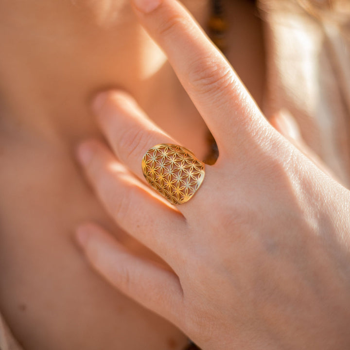 Blume des Lebens - Ring