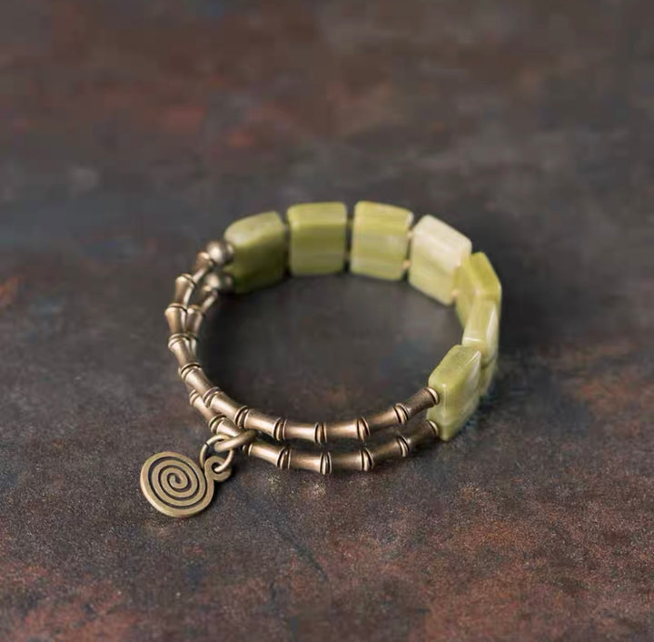 Healing Jade Kupfer - Armband