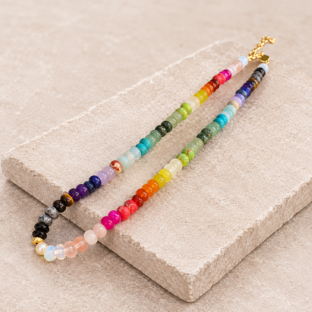 7 Chakra Edelstein - Kette